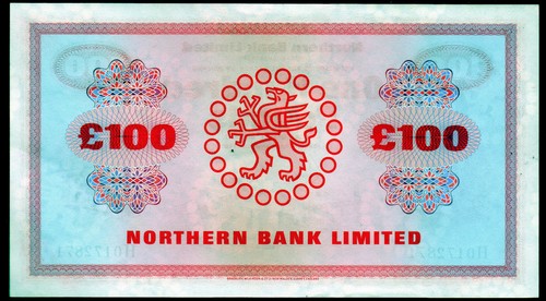 Banconota £ 100 dal 1970 al 2005 North Bank ltd Belfast vera cartamoneta molti gradi - Foto 2 di 14