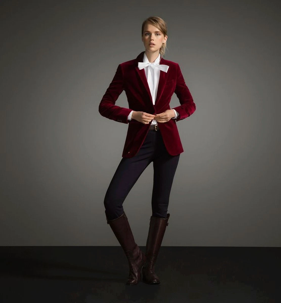 Womens burgundy shop velvet blazer