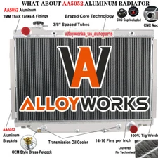 Aluminum 3-Core Radiator For 1990-1998 95 Toyota Land Cruiser FZJ80 4.0L 4.5L l6