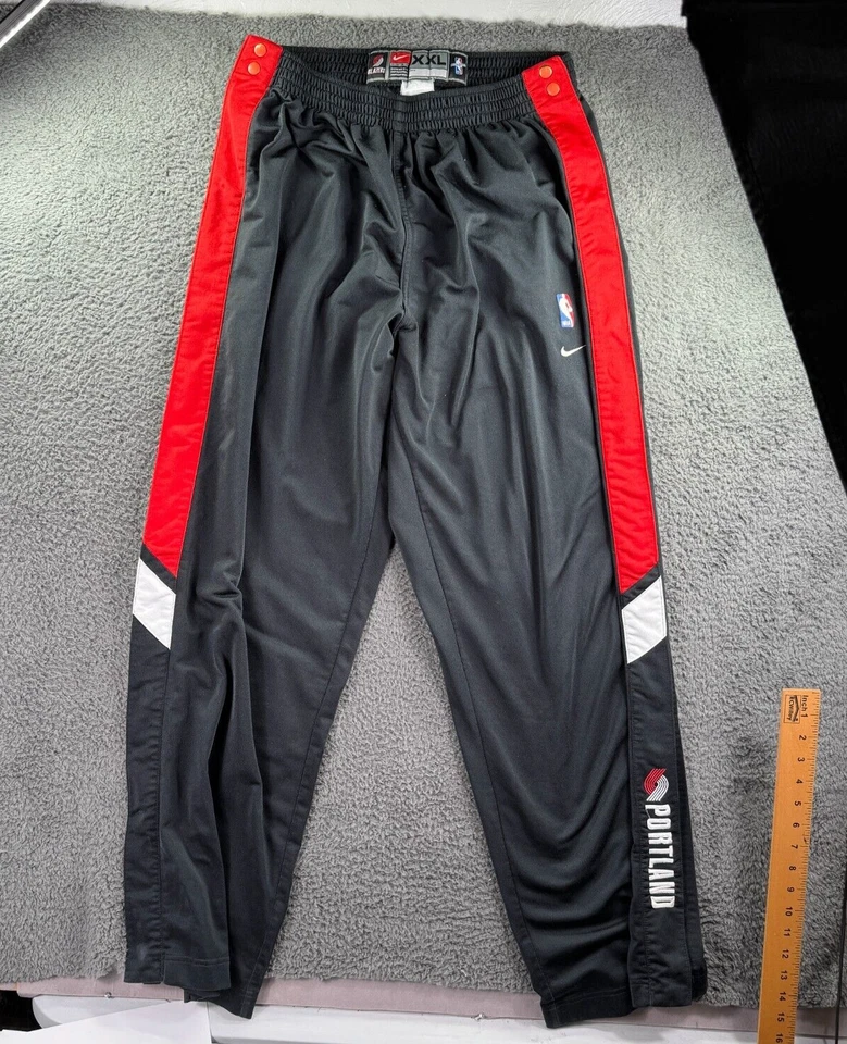 Nike Portland Trail Blazers NBA Team Issued Vintage Tear Away Pants XXL Rip City - Image 2 of 4