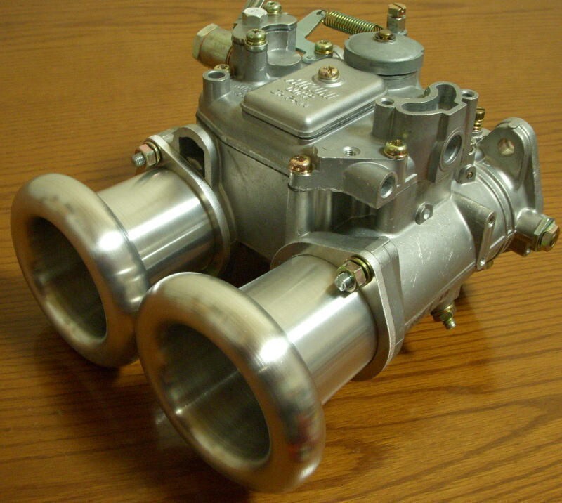 Weber Solex Side Draft Carburetor Air Aluminum Curl funnel 48mm