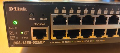 D-Link DGS-1250-52XMP Switch 48x 1000BaseT 4xSFP+ 10Gbit, gebraucht