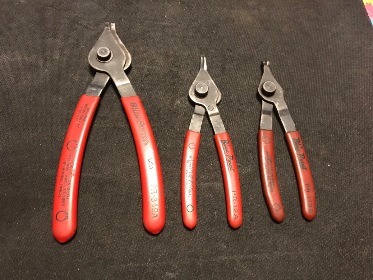 5 Piece Combination Internal/External Snap Ring Pliers Set