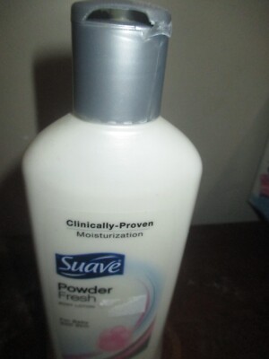 Suave Lotion powder fresh body lotion 10 oz *broken cap