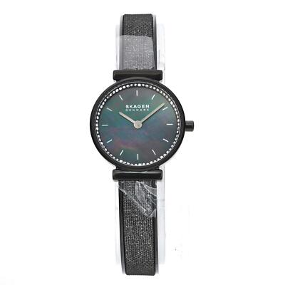 Skagen Annelie Steel Crystal Black MOP Dial Bangle Bracelet  display picture 1