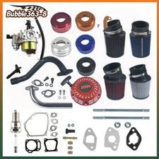 For Predator 212cc 196cc Go Kart Mini Bike Air Filter Adapter Carburetor Kit