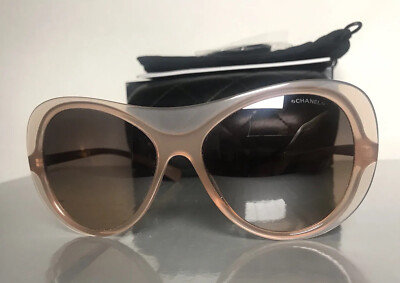 CHANEL Sunglasses Oversized Oval Style 5389 Light Brown Fall Sunnies CHANEL Sunglasses Oversized Oval Style 5389 Light Brown Fall  main image 2
