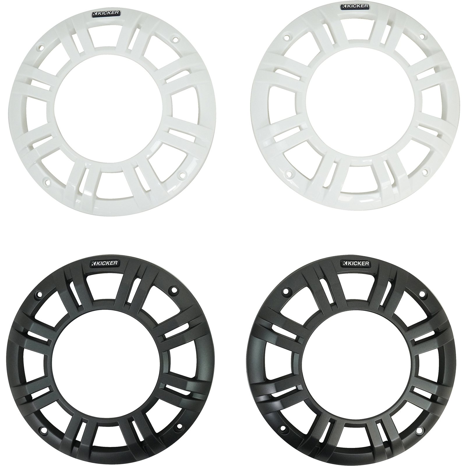 Пара морских динамиков KICKER 48KMXL84 мощностью 8 500 Вт со светодиодной подсветкой Bluetooth-приемник KMXL8