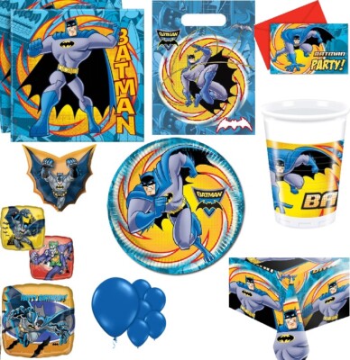 Boys BATMAN THE BRAVE Party Loot Bags Birthday Party Tableware | eBay UK