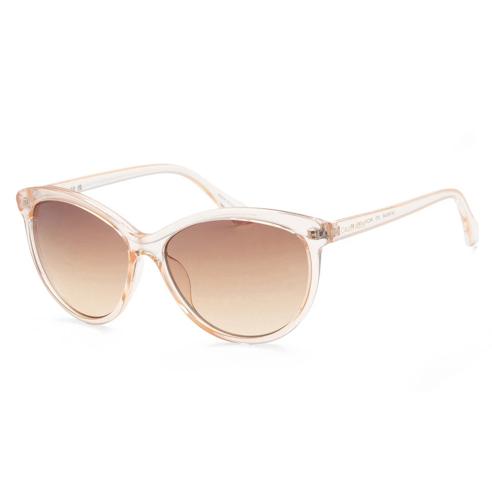 Gafas de sol para mujer Calvin Klein CK19534S-270 de moda beige cristal