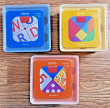 Osmo Genius Words Numbers Tangram Game Sets Ages 6-10 Base Not Included Qty 3