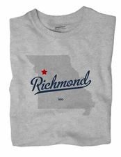 Richmond Missouri MO T-Shirt MAP