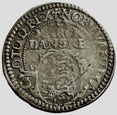 1617 SILVER DENMARK 1 MARK DANSK KING CHRISTIAN IV COIN KM# 52 | eBay