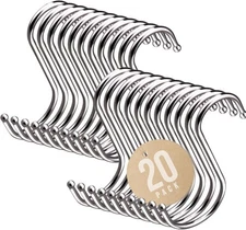 Stainless Steel 3 Inch S Hooks Heavy Duty Hanging Hook S Shaped Utility