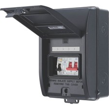 British General EV Charger Consumer Unit SPD Outdoor 5-Module Part-Populated