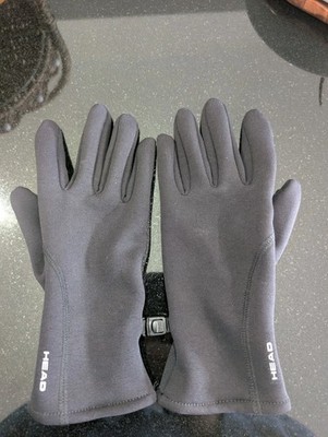Head Men's Ultrafit Touchscreen Running Gloves Black Large Silicone Grip Palm