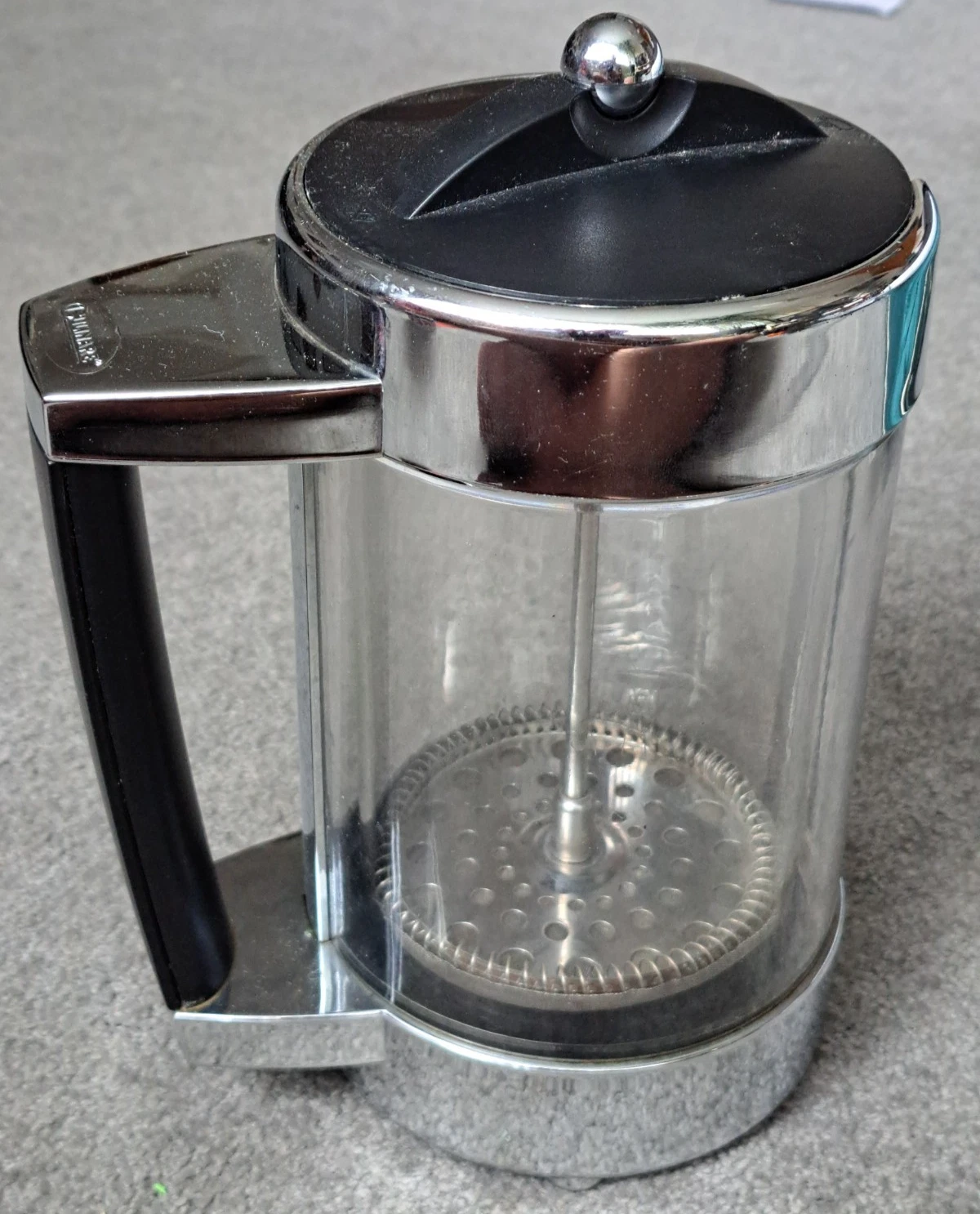 Culinare Sebastian Conran Black / Chrome Designer Cafetiere / Coffee Press