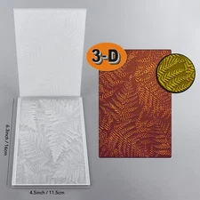 Leaves Pattern 3D Embossing Folder for Add Texture Paper Crafting Card Making