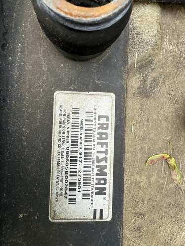 Craftsman DYT-4000 DLT-3000 Low Back Seat L And pan 188716 - Picture 4 of 4