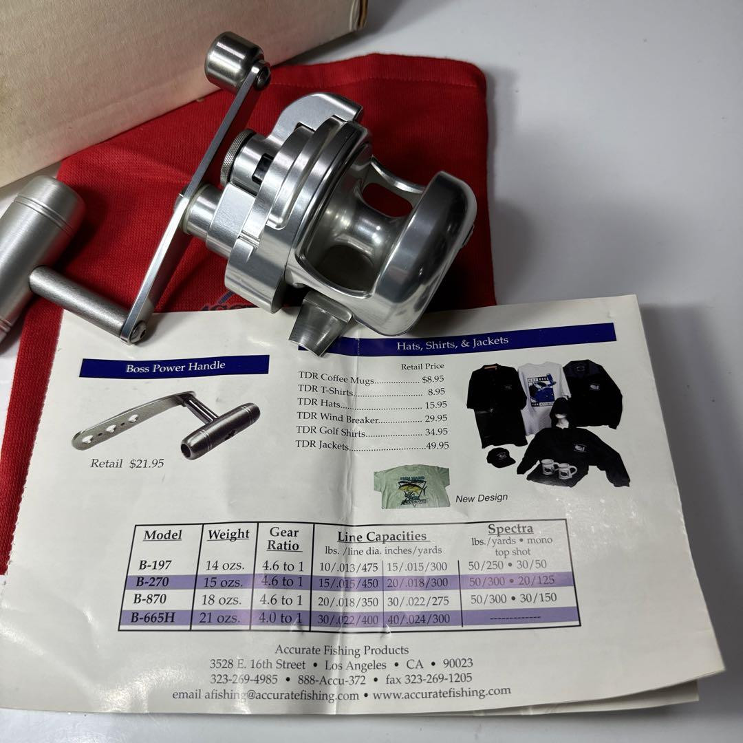 アキュレート ACCURATE BOSS 197MAGNUM ACCURATE BOSS 197MAGNUM Bait Fishing Reel | eBay