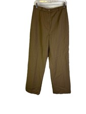 Vintage 90s Lauren Ralph Lauren Pants Womens 12 Petite Worsted Wool Pinstripe