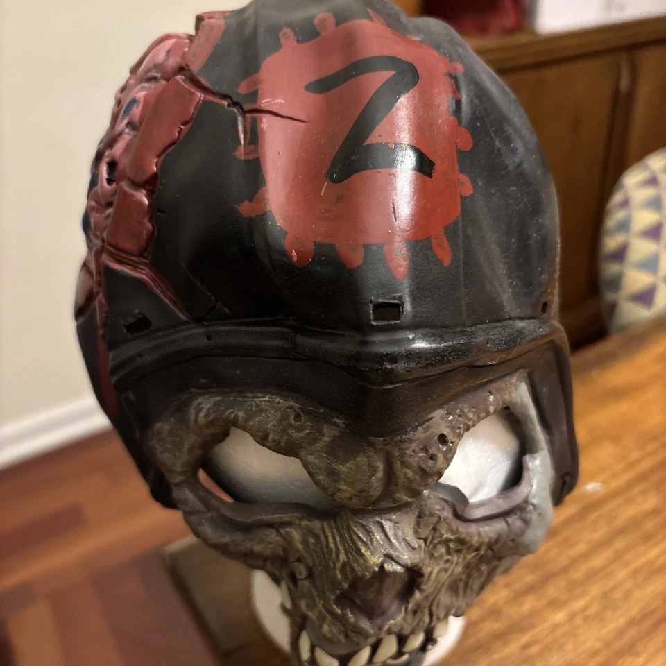 California Costumes Biker Motorcycle Zombie Mask Adult Halloween Horror Gore - Image 2 of 4
