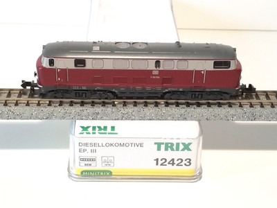 BR V 160 004 ''LOLLO'' DB VINTAGE III MINITRIX 12423 DIESEL LOCOMOTIVE (F613)
