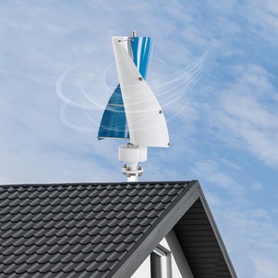 100W Vertical Axis Wind Turbine Generator 12V with Controller Home Windmill Kit