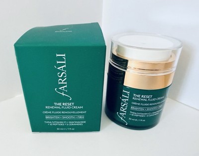 Farsali THE RESET Renewal Fluid Cream VitC Airless Jar 12 PAO Valued Over $150