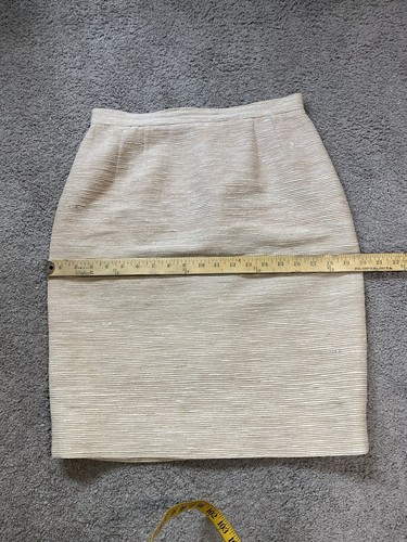 Combinaison veste jupe beige vintage Valentino Boutique femme 12/ convient 8 années 50 - Photo 15/15
