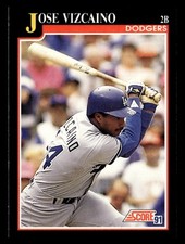Jose Vizcaino 1991 Score #787 Los Angeles Dodgers *BUY3GET1FREE*