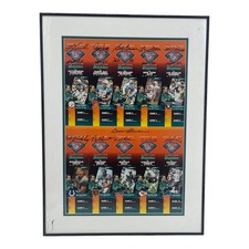 Miami Dolphins 1994 "10 Greatest Dolphins" Uncut Ticket Sheet Multi Signed  COA