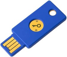 Yubico FIDO Security Key NFC and USB - Two Factor Authentication, Fits USB-A