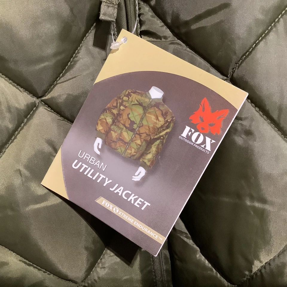 FOX Urban Utility Jacket Men XL Military Green Drab Diamond Quilted GorpCore NWT - Image 2 of 4