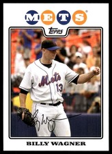 Billy Wagner 2008 Topps #65 New York Mets MLB READ FREE SHIPPING AutographDen