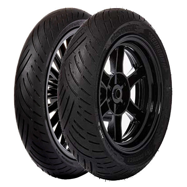 TYRE PAIR EUROGRIP 100/90-14 57P + 130/70-10 59L BEE CONNECT