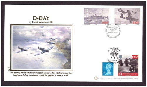 Isle of Man - 2004 D-Day 60th Anniversary Buckingham first day cover.