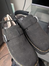 Dr. Martens Jorge II Black Suede Slingback Mules US 6