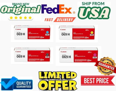 #ad #ad Canon 069H Toner Cartridge Set Black Cyan Magenta Yellow – 4 Pack $429.99