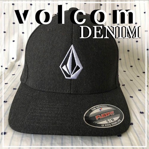 Volcom Us Limited Stone Icon Logo Embroidery Black Denim Cap Hat | eBay