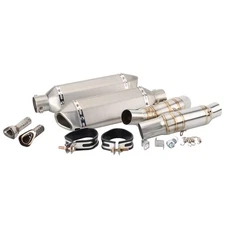 For Kawasaki Ninja 1000 2010-2020 Exhaust Tips Silvery Muffler Tail Link Pipe