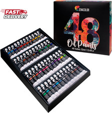 Zenacolor Oil Paint Set 48 X 12Ml 0.4Oz Pack of 48 Tubes of Oil Paints for Can