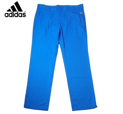Adidas Golfhose Herren blau Größe W34 L32 gerades Bein Tour Performance Hose