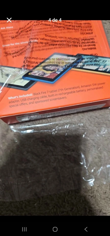 Amazon Fire 7 (7th Gen) 7" 8GB, Wi-Fi Tablet - Black - Image 3 of 4