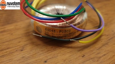 Nuvote Ringkern Netz Netztrafo In 0-115V-230V Out 2 x 0-22V 278-6879 +