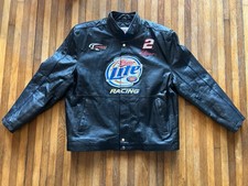NASCAR / MILLER LITE “Rusty’s Last Call” Leather Coat Men’s Size XL