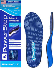 Powerstep Full Length Orthotics Arch Heel Support Insoles - Neutral Arch