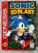 Sonic 3D Blast Sega Genesis In Original Box With Game Cartridge