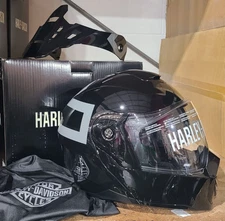 Harley-Davidson 98135-21VX Grit Adventure J09 Modular Helmet Gloss Black, SZ: L