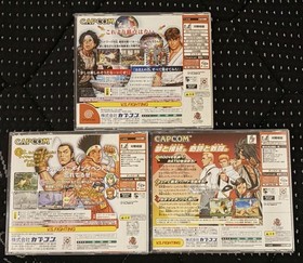 Lot 3 DC Capcom vs SNK 2000 2000 Pro 2001 NTSC-J Dreamcast From Japan